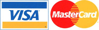 Мы принимаем к оплате банковские карты Visa и MasterCard